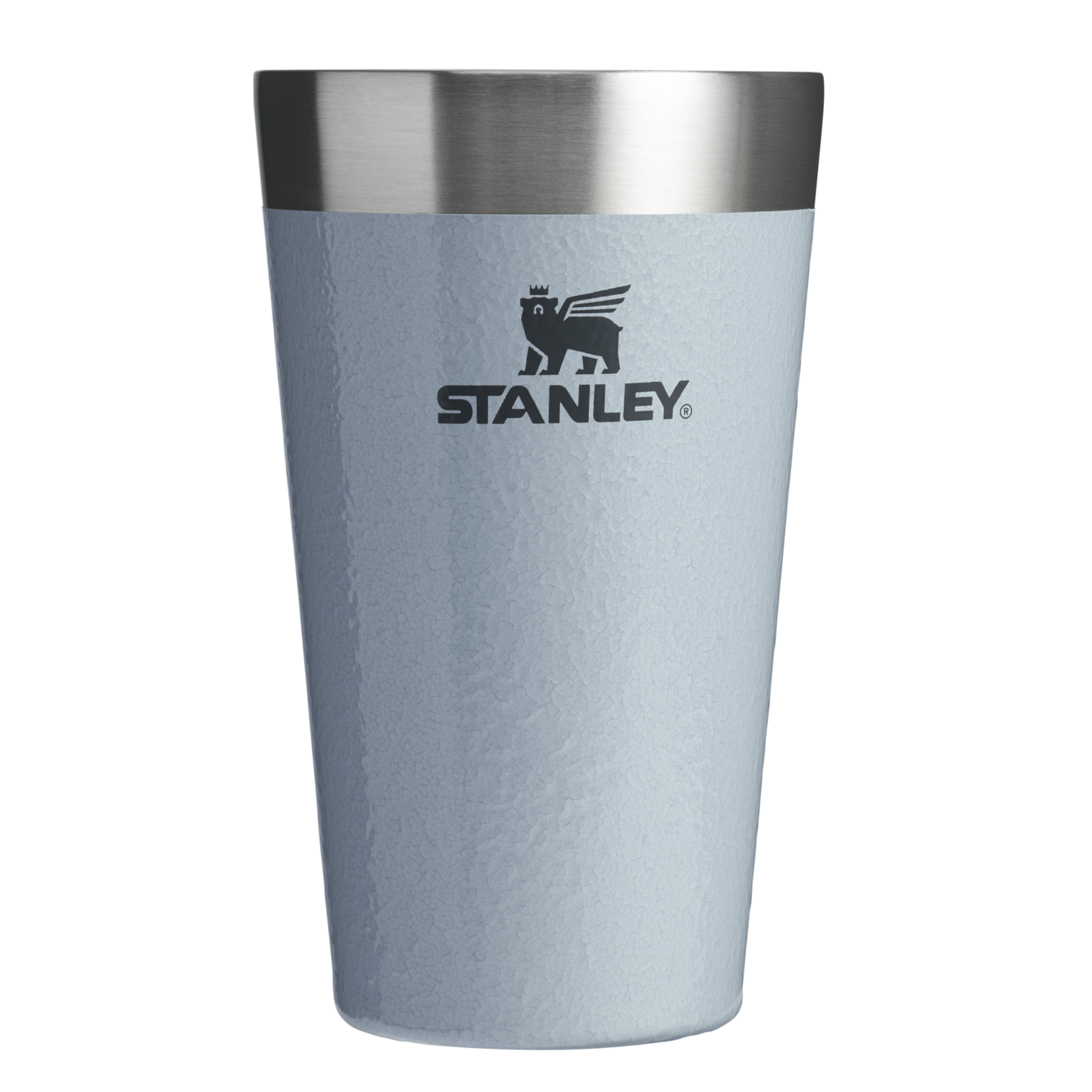 Stanley 16 OZ Stay Chill Stacking Pint Glass In Hammertone Silver